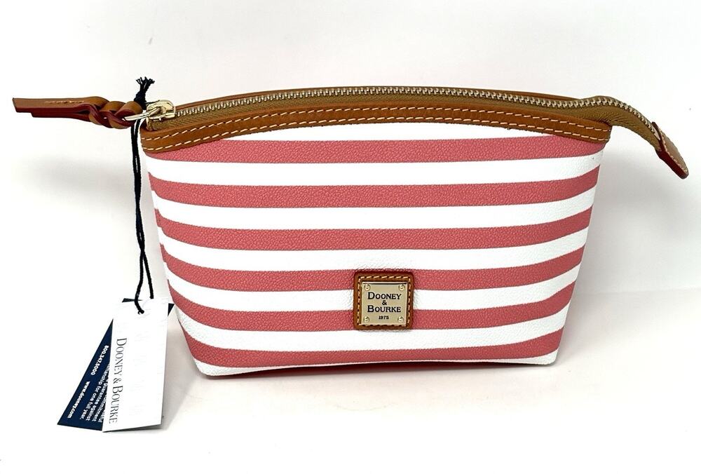 Dooney & Bourke Sullivan Cosmetic Makeup Case Pouch Bag Clutch Pink Watermelon